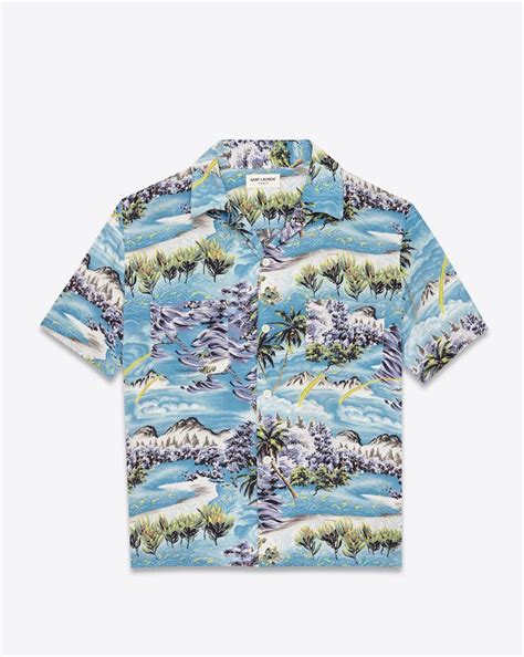 ysl hawaiian shirt|More.